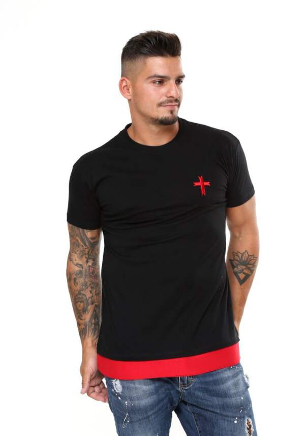 Bellter T-Shirt Black-Red