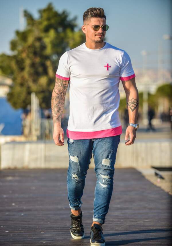Dreamer T-Shirt White-Pink