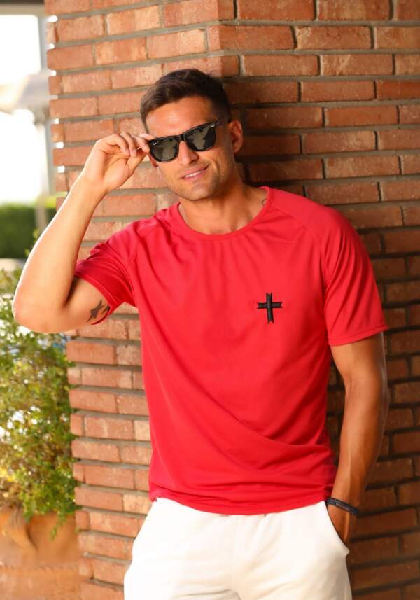 Anytime T-Shirt Red Dri-Fit