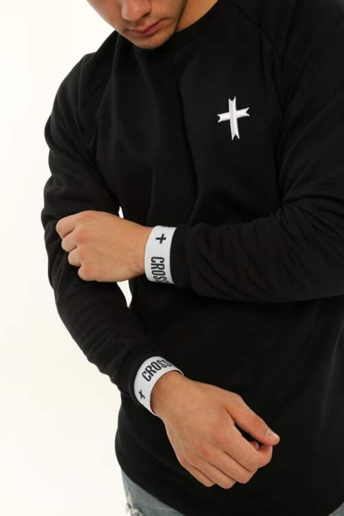 Intricate Long-Sleeve Shirt Black