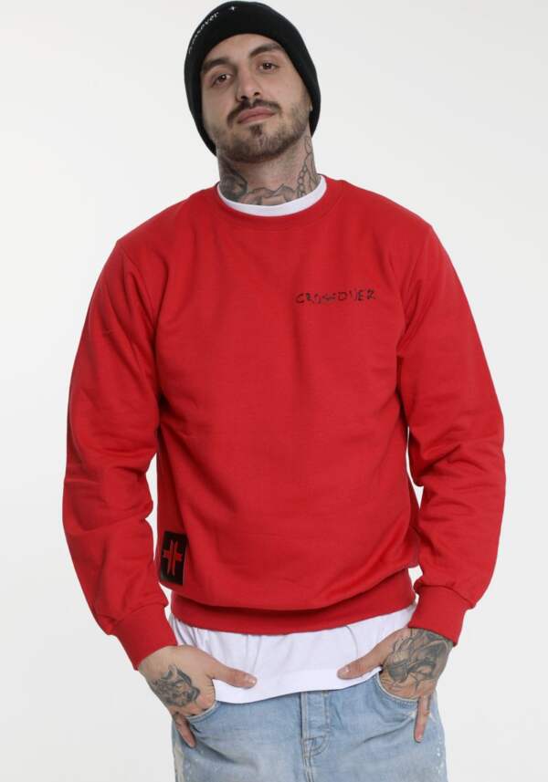 Tap Long-Sleeve Shirt Red