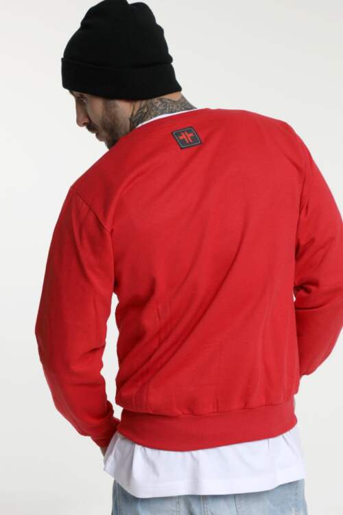 Tap Long-Sleeve Shirt Red