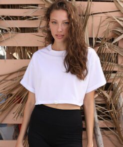 Kailey Crop Top White